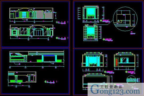 上海长宁区某大酒店装修施工图纸全套下载 4.15m,rar格式 装修工程